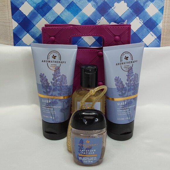 BATH & BODY WORKS 'LAVENDER+VANILLA' AROMATHERAPY 'SLEEP' TRAVEL GIFT SET